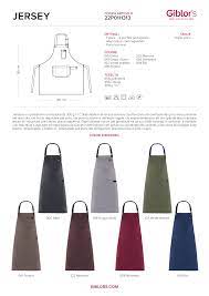 Schürze Jersey schwarz